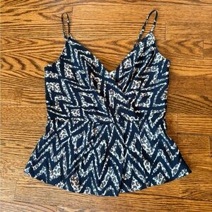 Marie Oliver’s Black and Taupe Zigzag Camisole